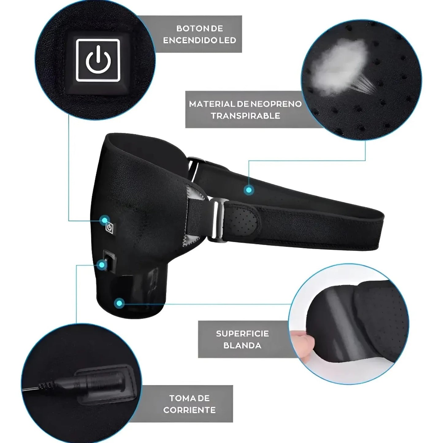 SOPORTE PARA HOMBRO TERMICO CARGA USB