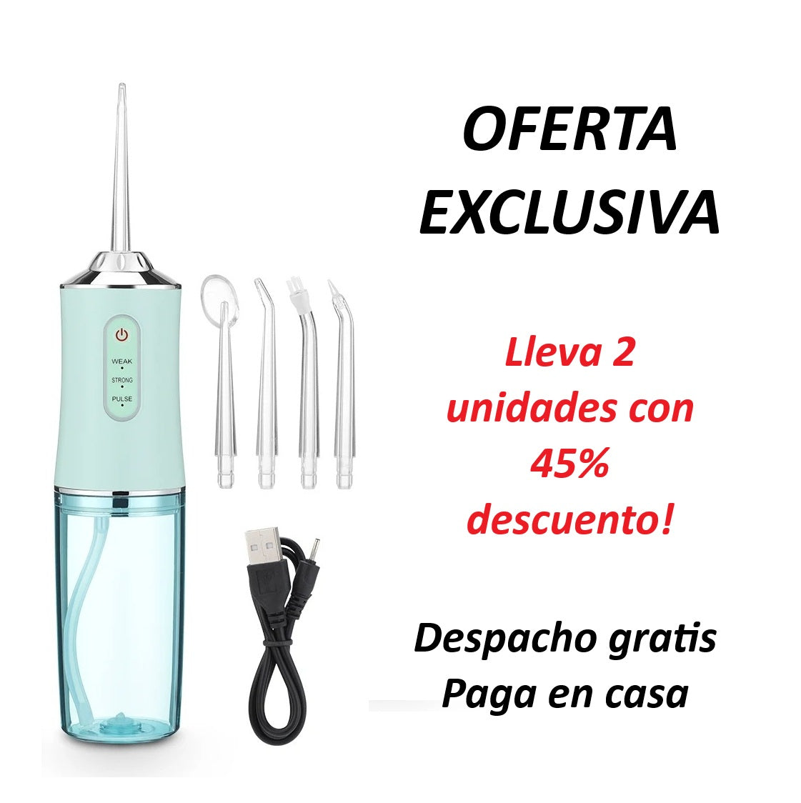 Irrigador Oral Dental Recargable